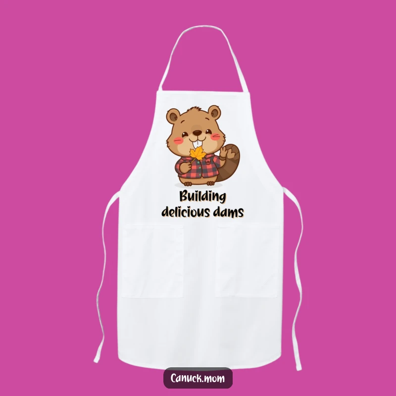 Funny Beaver Apron: Woodland Chef, Humorous Nature Lover Gift