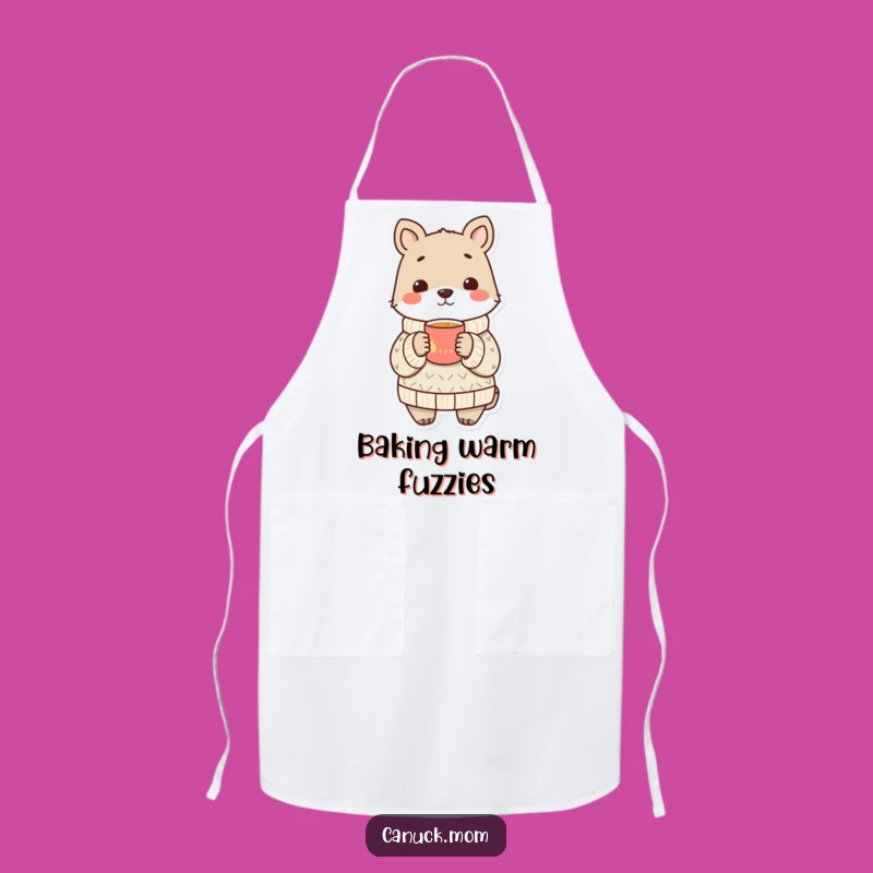 Funny Cozy Chef Animal Sweater Apron - Hilarious Kitchen Comfort Gift