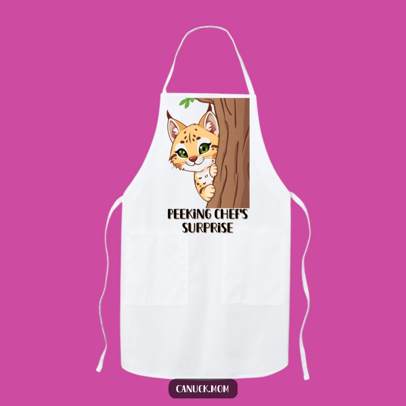 Funny Lynx Apron - Cook with Curiosity and Humorous Style