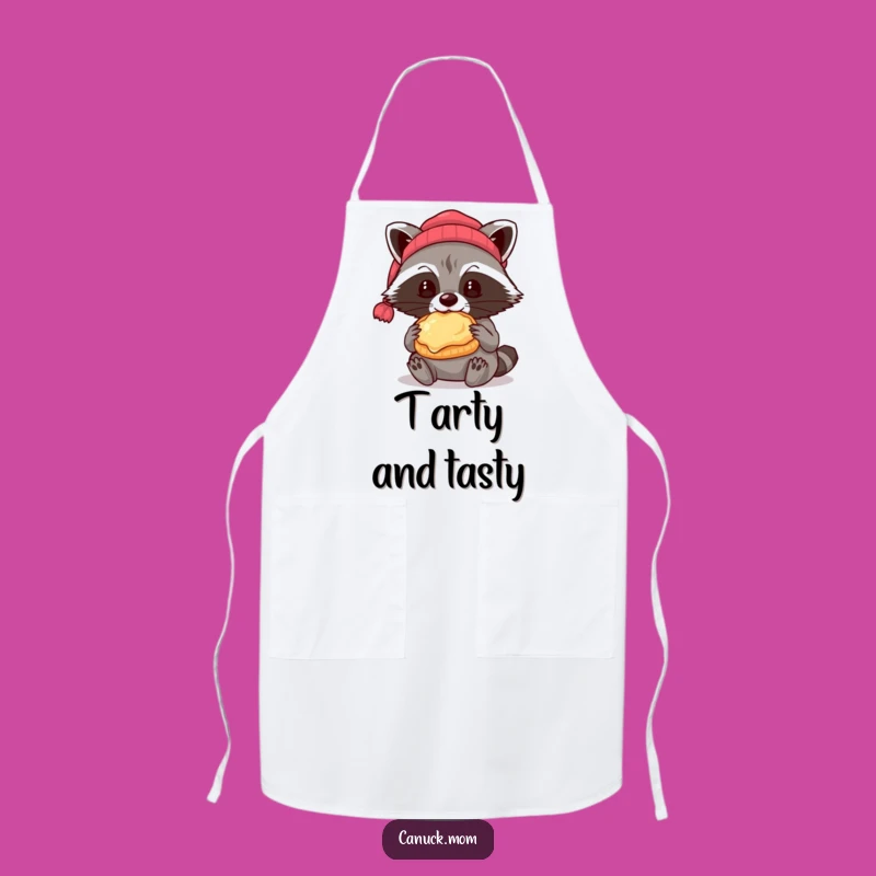 Funny Raccoon Butter Tart Apron: Cozy Beanie Bandit Kitchen Gift