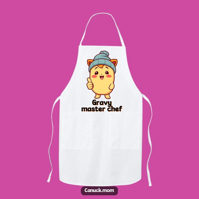 Funny Poutine Beanie Apron - Cook with Comfort Food Flair!