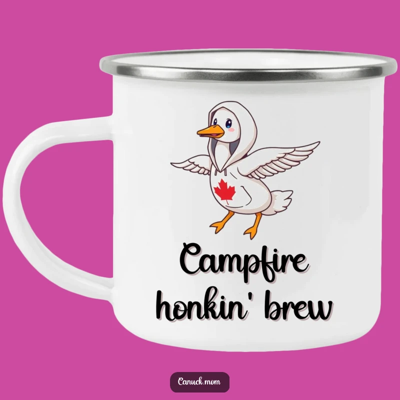 Funny Goose Hoodie Camping Mug: Northbound Bird Lover Gift