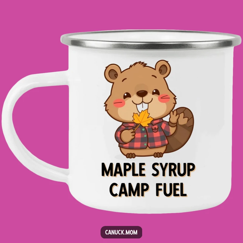 Funny Beaver Camping Mug: Woodland Adventure, Rugged & Humorous Gift