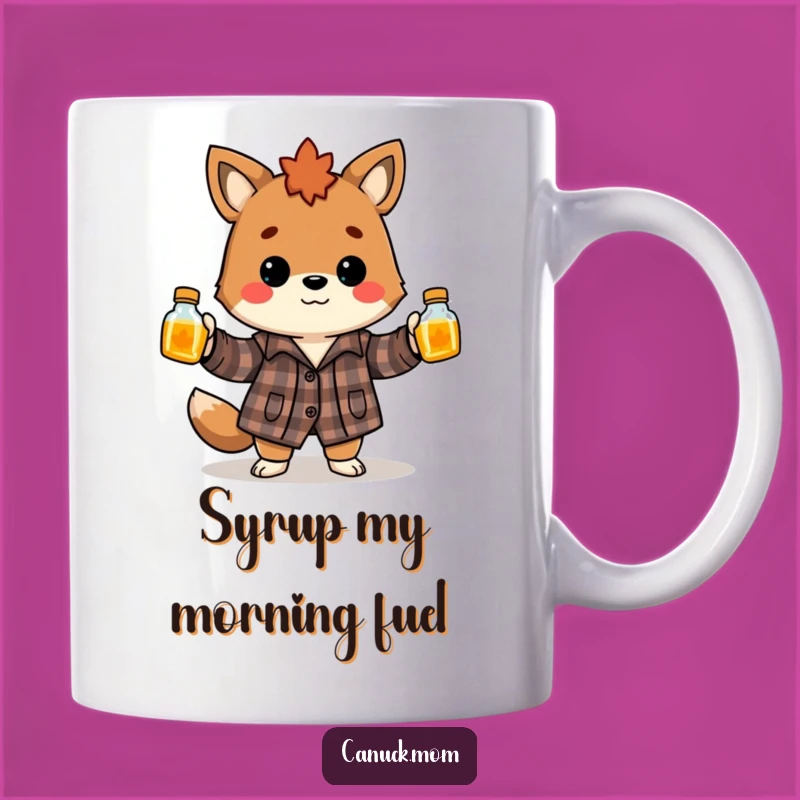 Funny Canadian Animal Juggling Maple Syrup Mug - Perfect Canadian Humor Gift