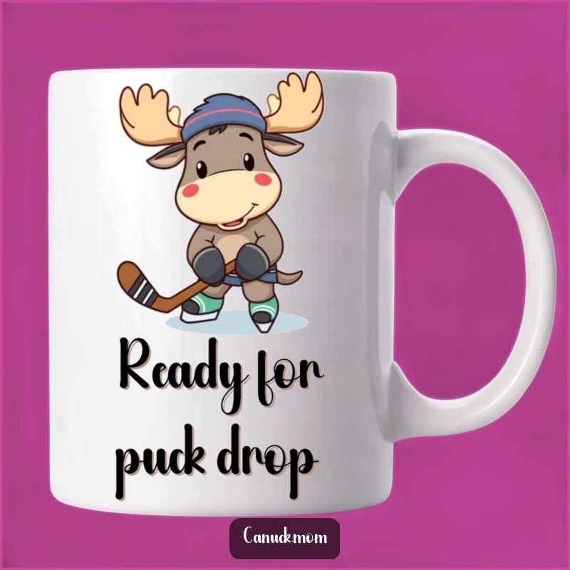 Funny Moose Hockey Player Mug - A Hilarious Gift for Sports Fans!