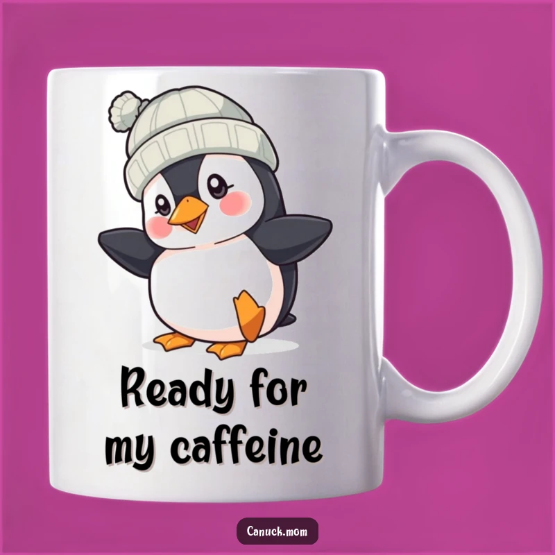 Funny Puffin Hat Mug: Cheerful Tapper, Adorable Bird Tea Cup, Perfect Funny Gift