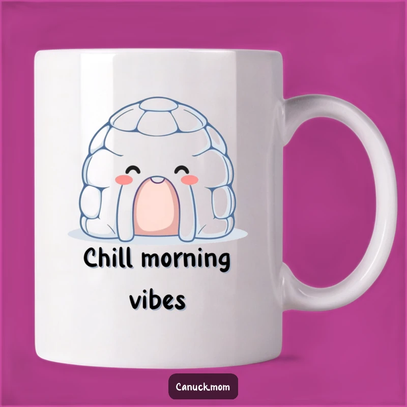 Smiling Igloo Mug - Funny & Friendly Winter Character Gift