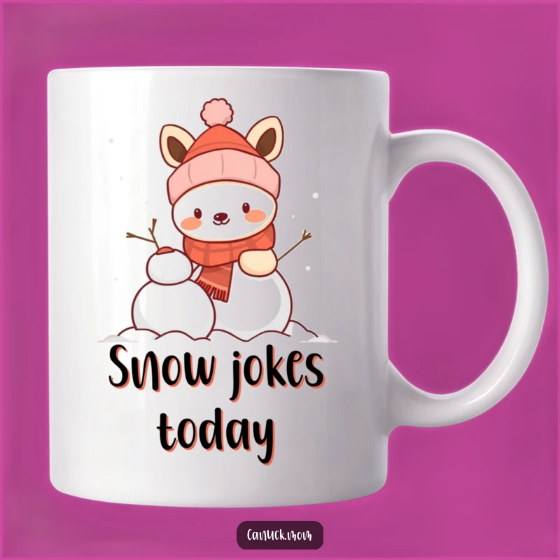 Funny Winter Animal Snowman Builder Mug - Perfect Cozy Gift
