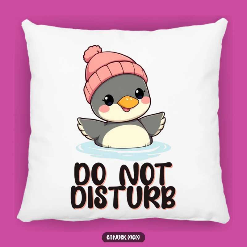 Funny Loon Beanie Pillow: Cozy Floater Cushion, Soft & Hilarious Bird Decor Gift
