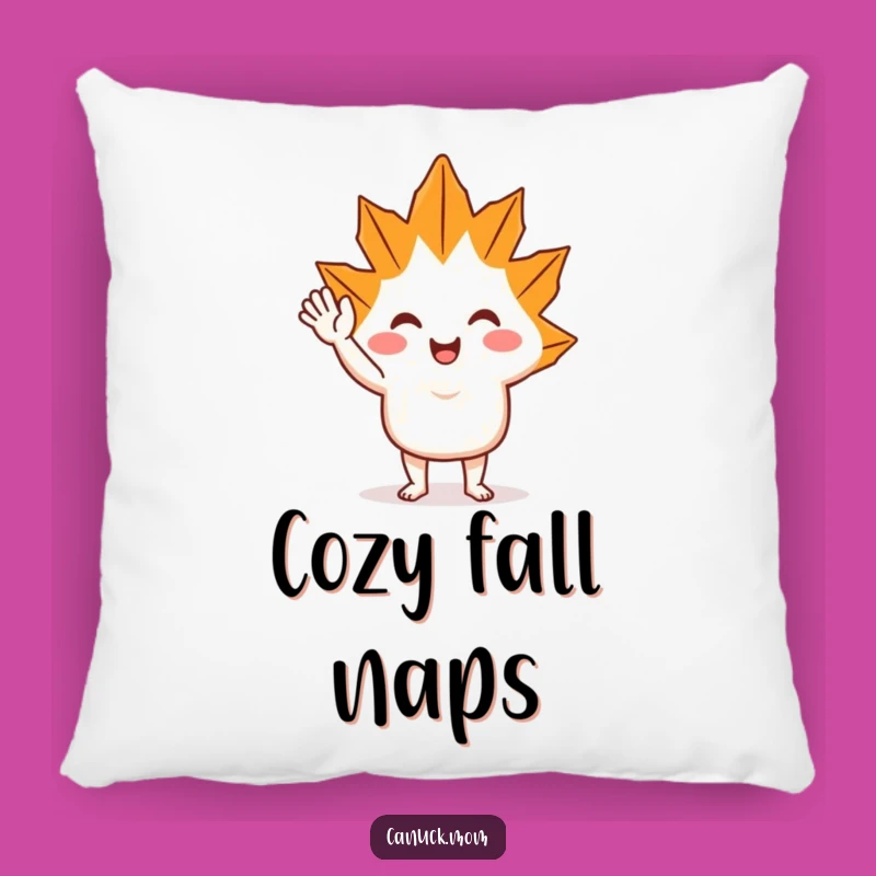 Funny Maple Leaf Wave Pillow: Cozy Cheerful Cushion, A Soft Funny Gift