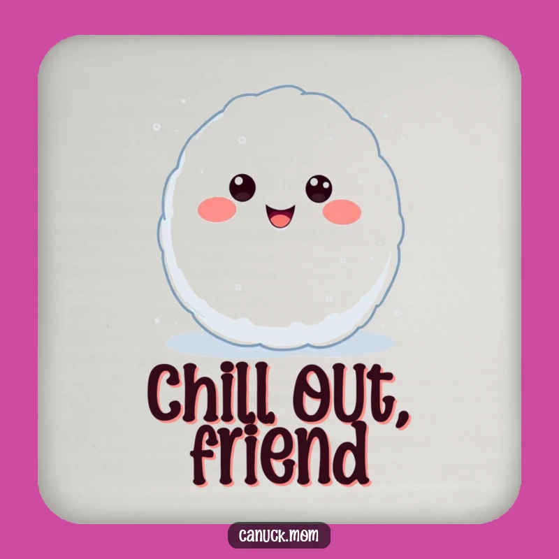 Funny Kawaii Snowball Coaster: Protect Surfaces with This Throwing Character, a Cute Funny Gift!