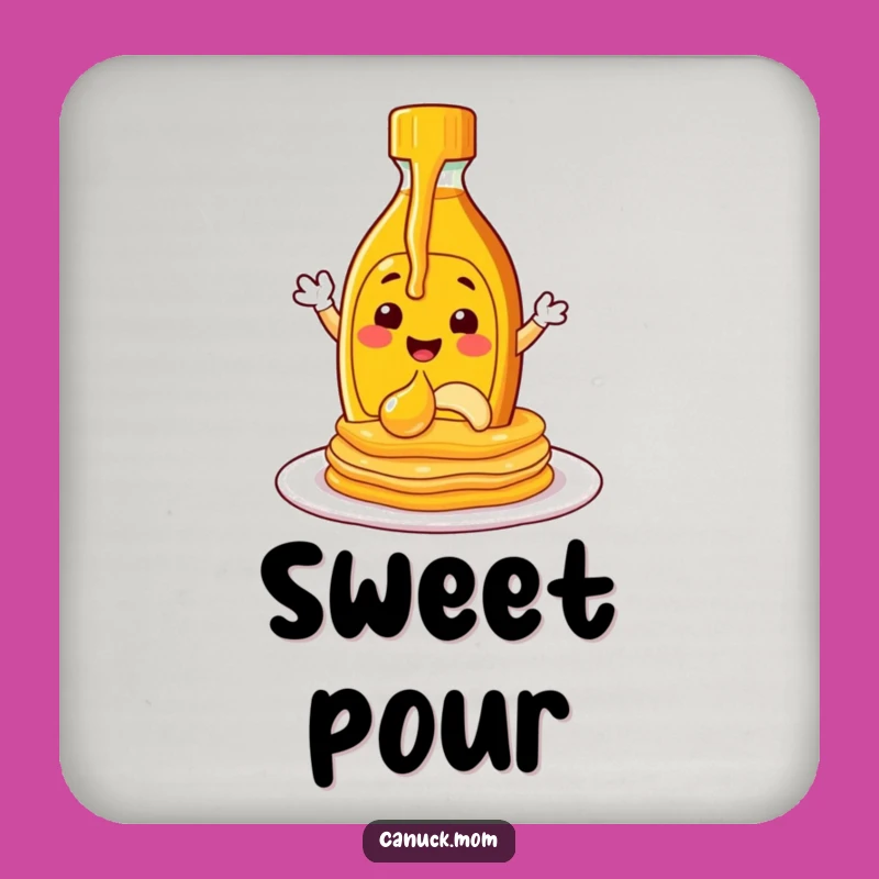 Funny Maple Syrup Coaster - Protect Tables with Breakfast Charm!