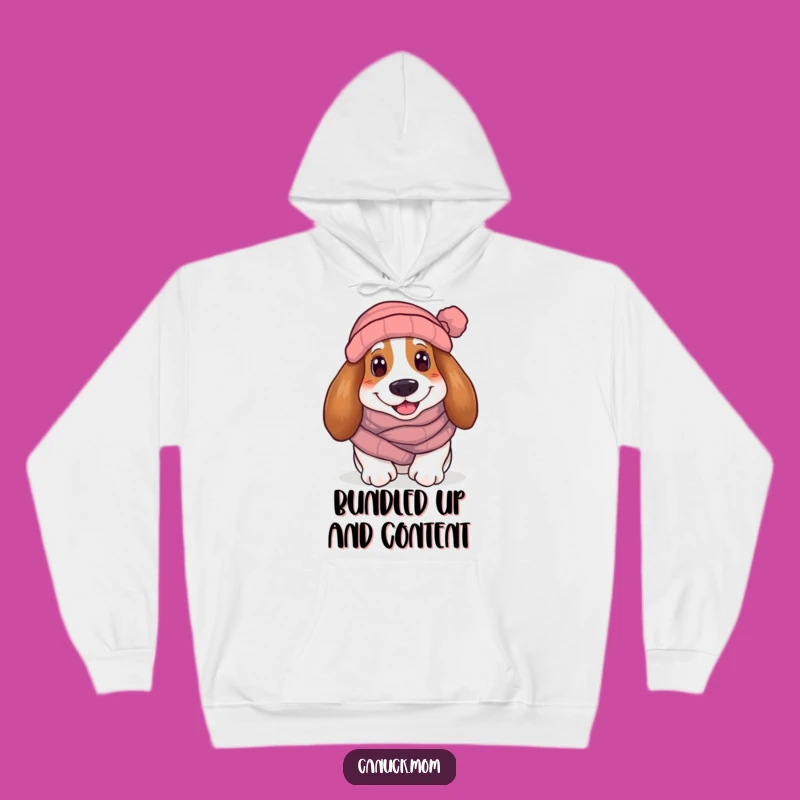 Funny Cozy Basset Hound Hoodie: Warm Winter Dog Snuggles, Comfy Funny Gift