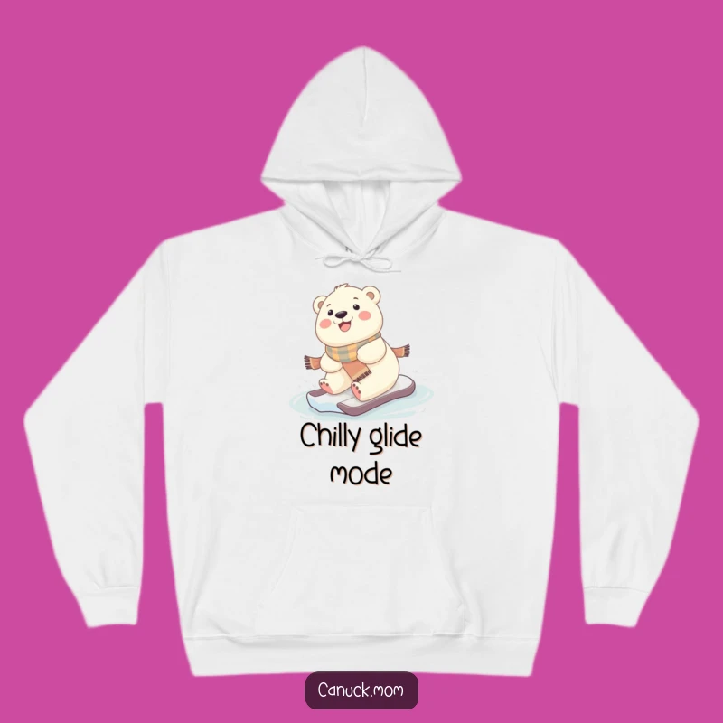 Cozy Funny Kawaii Polar Bear Hoodie - Snuggle Up with Winter Cuteness!