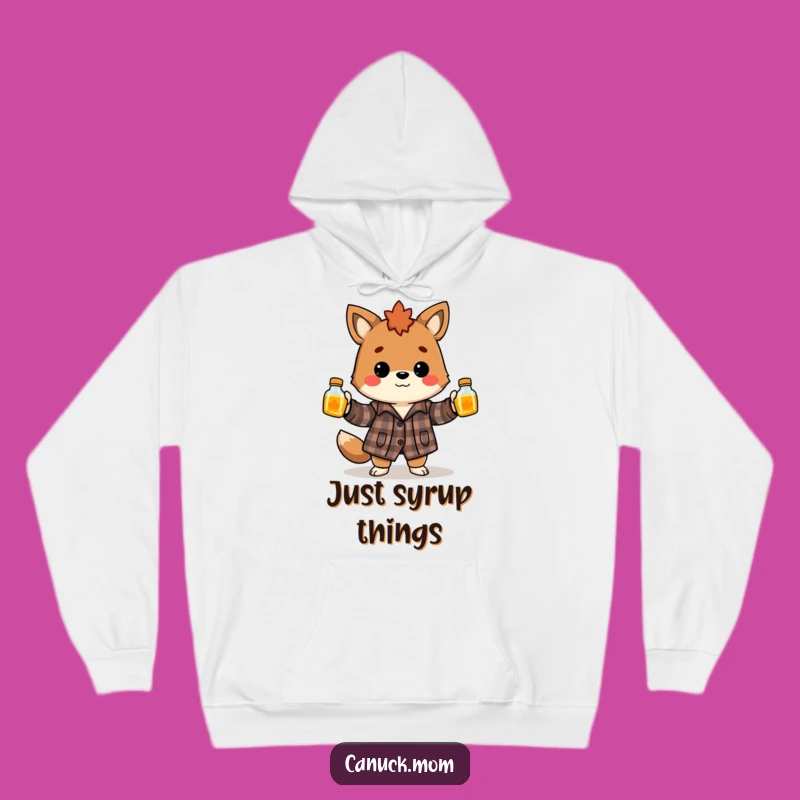 Cozy Funny Canadian Animal Syrup Juggler Hoodie - Warm & Hilarious Gift