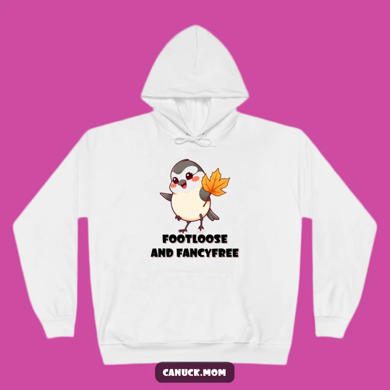 Funny Chickadee Hoodie - Cozy Maple Leaf Bird Sweatshirt Gift