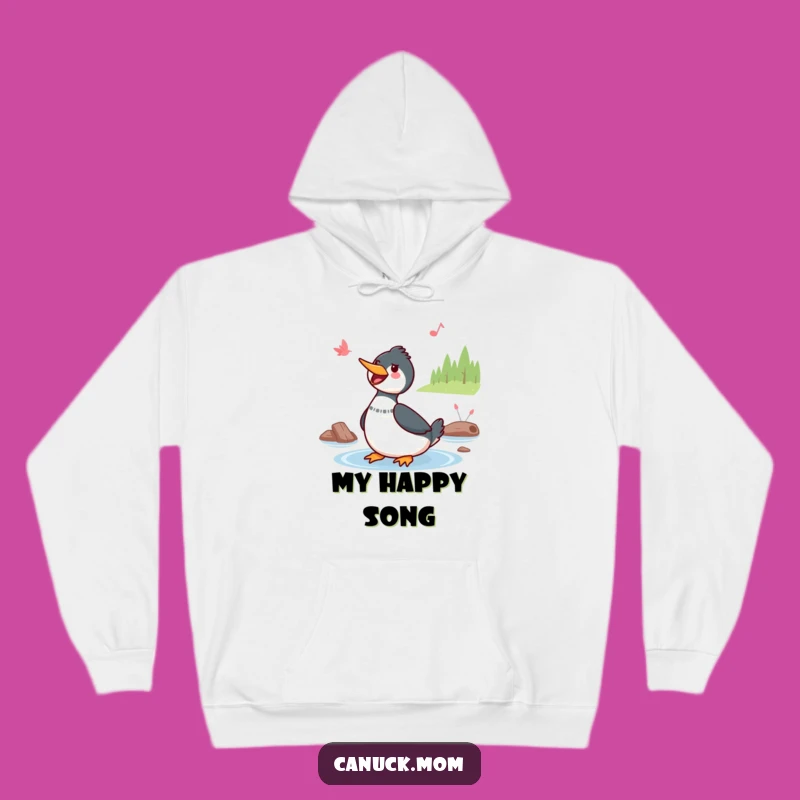 Funny Kawaii Loon Hoodie: Cozy Cheerful Bird Apparel, Perfect Funny Gift