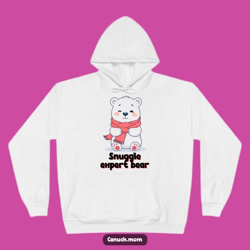 Funny Polar Bear Hug Hoodie: Ultra-Soft Comfort, Charming Animal Gift