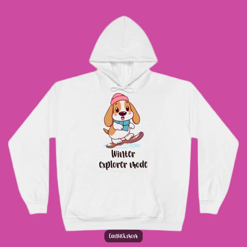 Warm & Funny Basset Hound Snowshoe Hoodie: Cozy Winter Laugh Gift