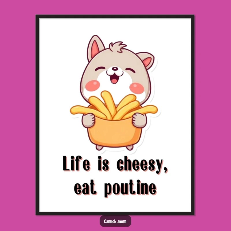 Free Printable Poutine Wall Art: Funny Foodie Decor Downloadable for Lovers!