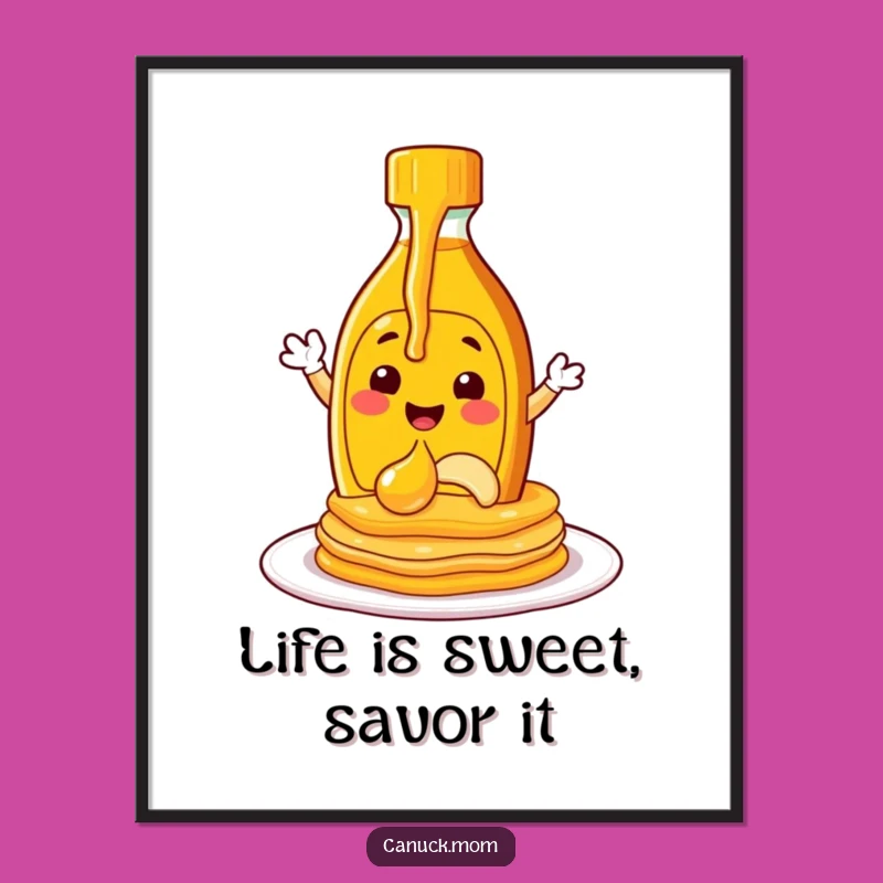 Free Printable Maple Syrup Art: Funny Downloadable Decor for Breakfast Lovers