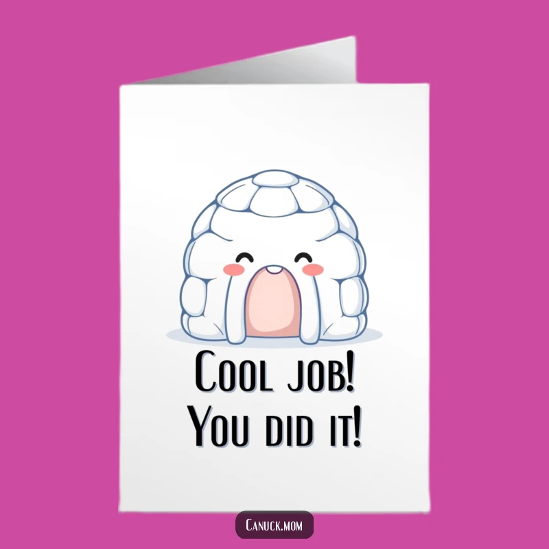 Free Printable Congrats Card: Igloo Celebration - Print at Home!