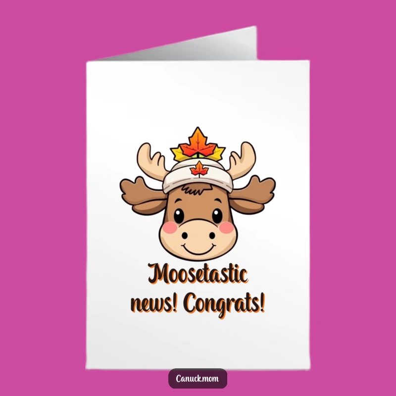 Free Printable Congrats Card: Funny Moose Achievement - Print at Home!