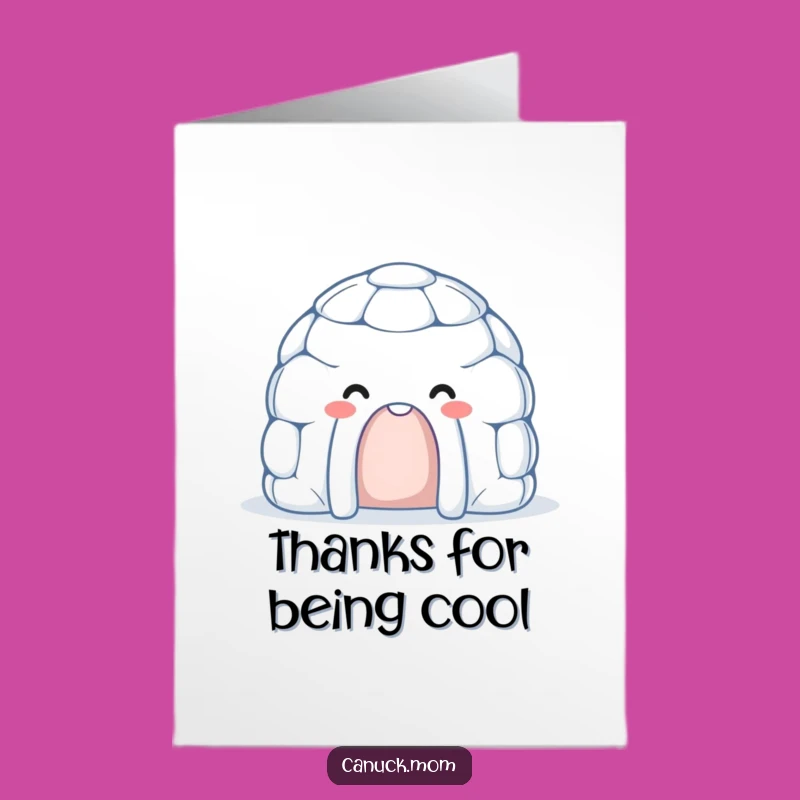 Free Printable Thank You Card: Friendly Igloo Thanks - Download Now!
