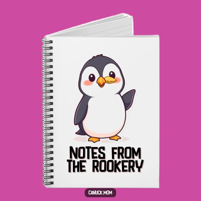 Funny Polite Puffin Notebook - Feathered Nod Journal, a Hilarious Bird Lover Gift