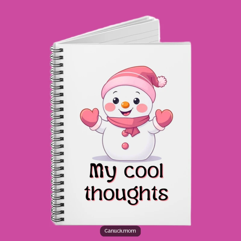 Funny Snowman Notebook: Jot Down Winter Ideas with This Waving Character, a Cool Funny Gift!