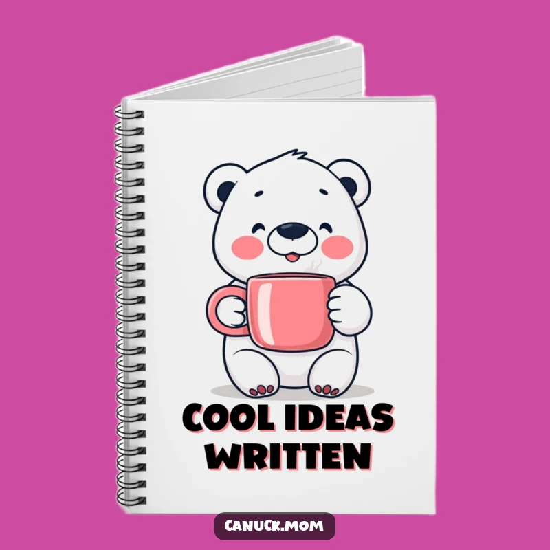 Happy Polar Bear Notebook - Jot Down Ideas with Arctic Flair