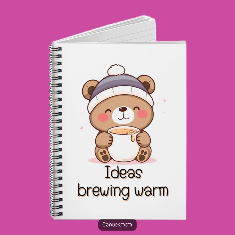 Funny Bear Cocoa Notebook: Jot Down Ideas with Winter Delight - Funny Gift