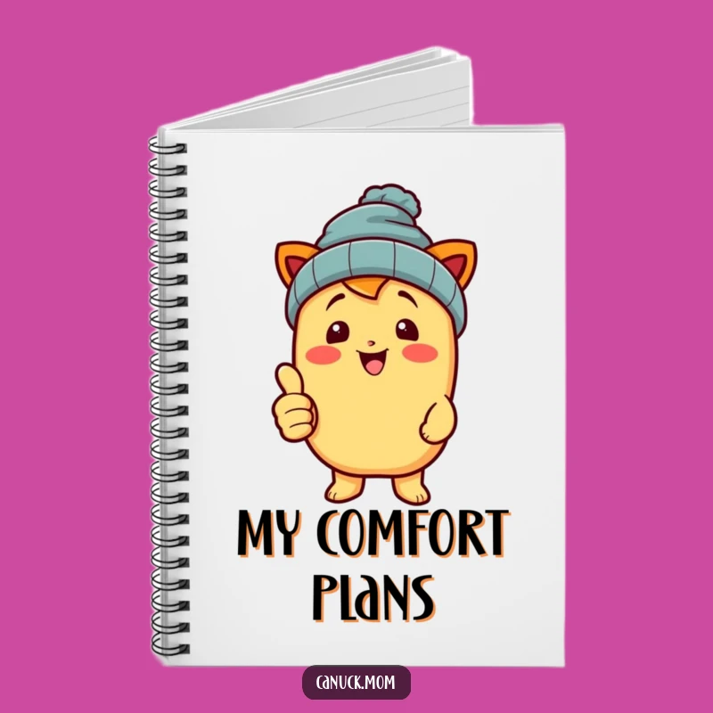 Funny Poutine Beanie Notebook - Jot Down Your Comfort Food Ideas!