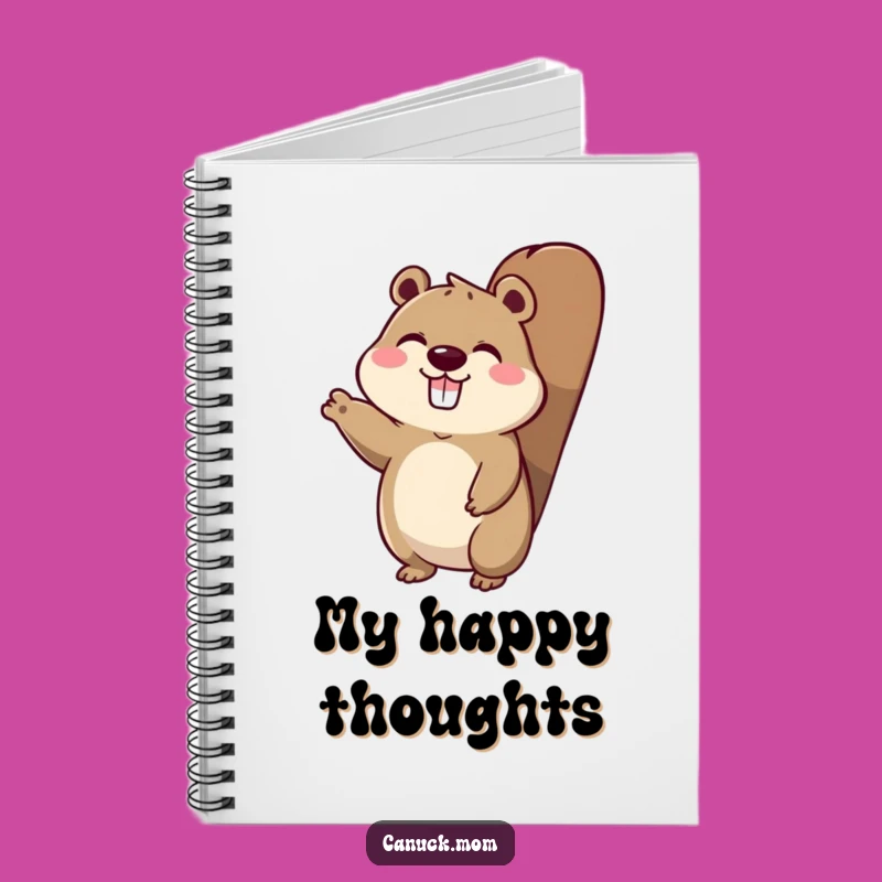 Funny Beaver Tail Character Notebook: Journal Your Friendly Thoughts