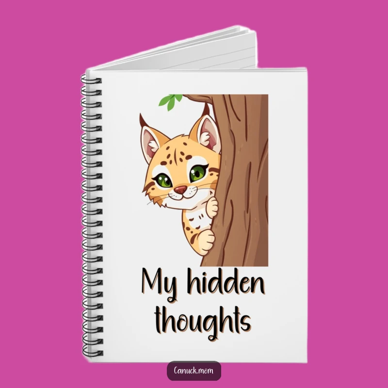 Funny Lynx Notebook - Jot Down Your Curious Thoughts in Style