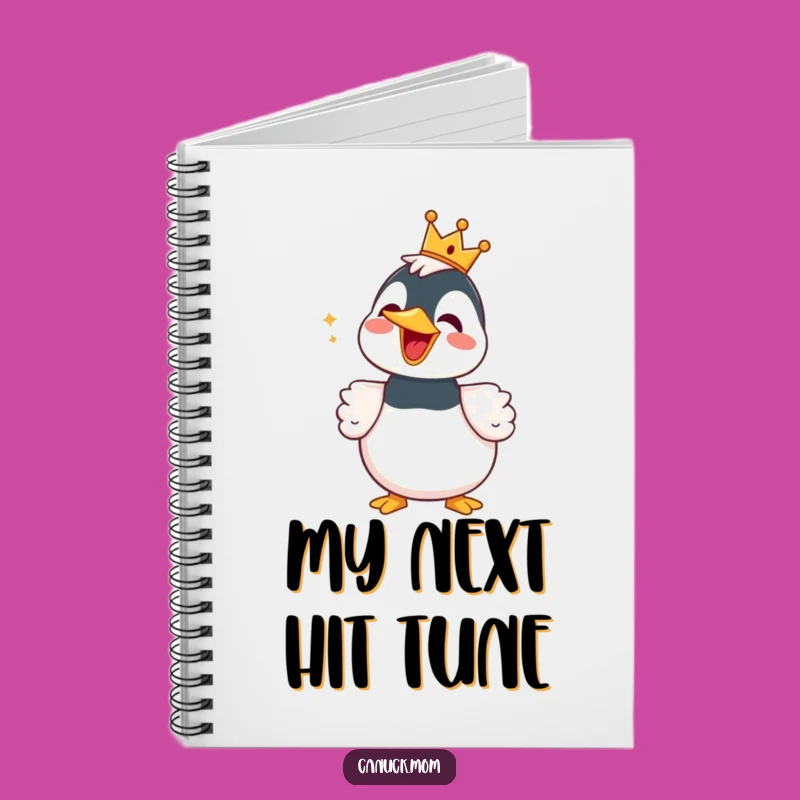 Funny Loon Notebook with Crown - Jot Down Ideas with This Humorous Journal