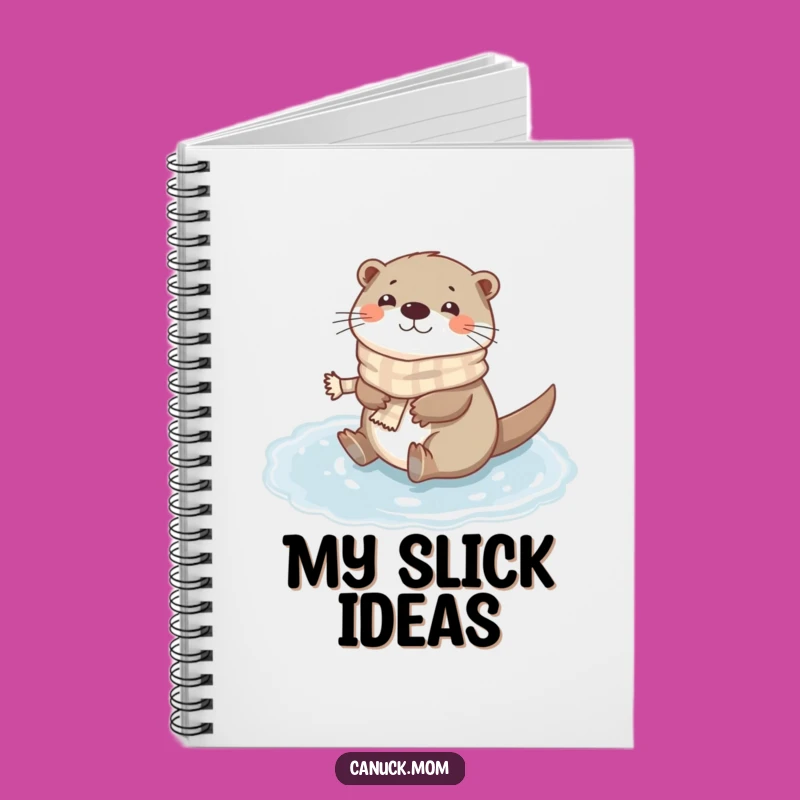 Funny Otter Scarf Notebook: Otter Journal for Winter Ideas, Cute Gift!