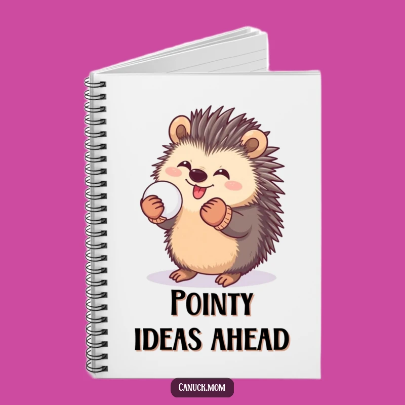 Funny Porcupine Snowball Notebook: Jot Down Playful Ideas - Funny Gift
