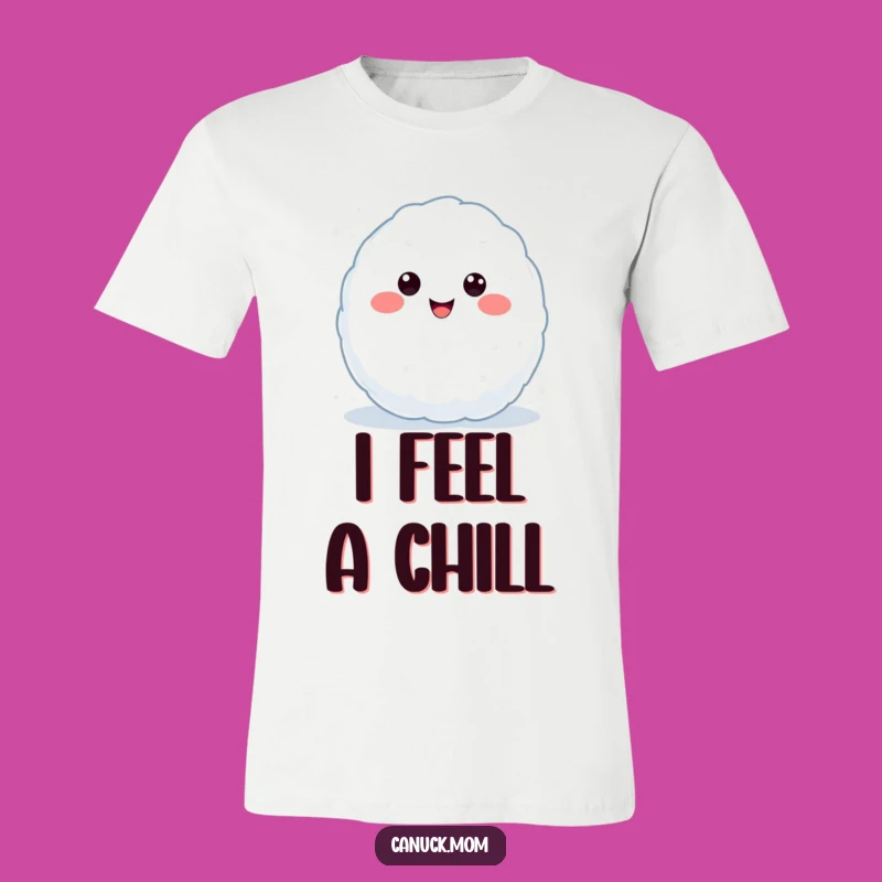 Funny Kawaii Snowball T-Shirt: Wear This Throwing Character, a Cool Funny Gift Idea!