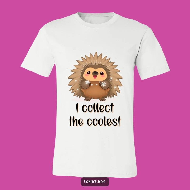 Funny Porcupine Snowflake T-Shirt - Proud Winter Animal Tee Gift