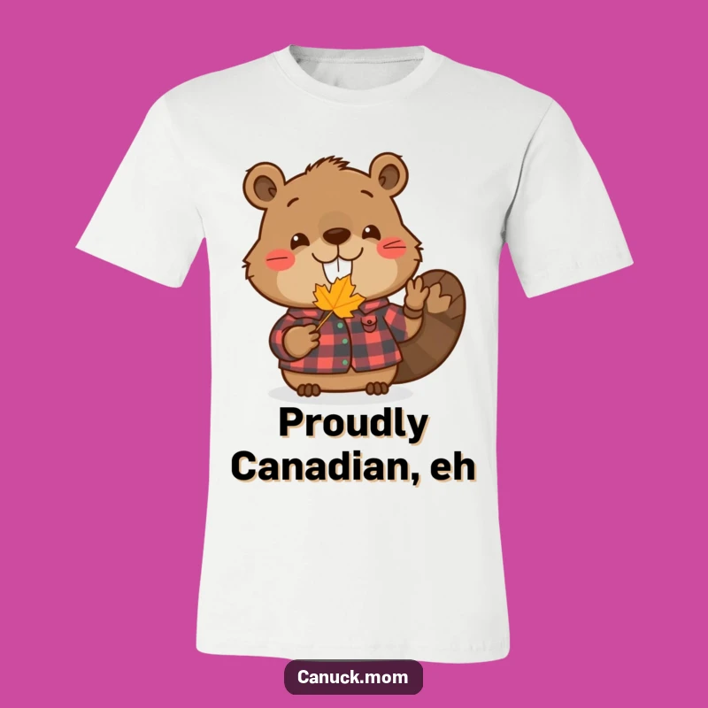 Funny Beaver T-Shirt: Smiling Nature Buddy, Hilarious Canadian Gift Tee