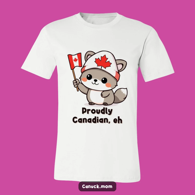 Funny Canadian Character T-Shirt - Toque Flag Design, Great Gift for Canadians