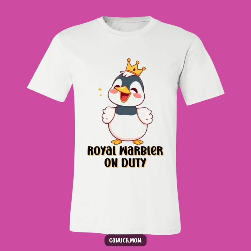 Funny Loon Singing Shirt with Crown - Hilarious Bird Design for a Cheerful Outfit