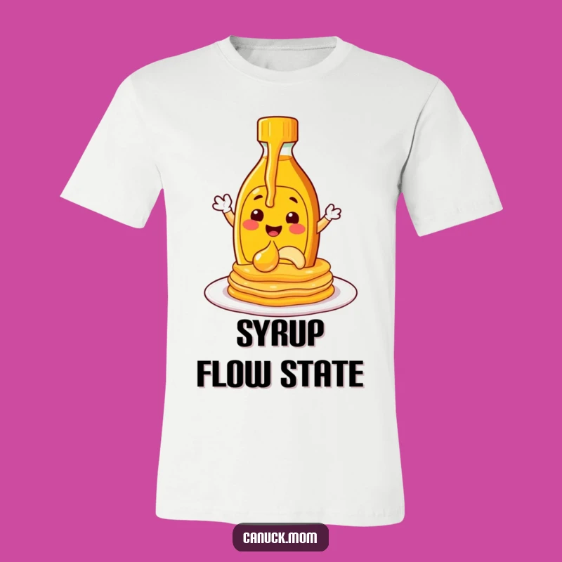 Funny Maple Syrup Pouring T-Shirt - Wear Your Breakfast Love!