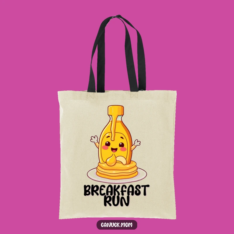 Funny Maple Syrup Pouring Tote Bag - Carry Your Breakfast Joy!