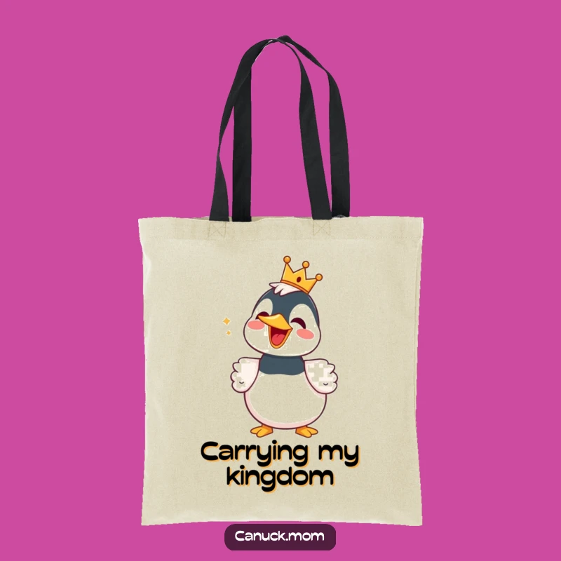 Funny Loon Tote Bag with Crown - Carry Your Humor in Style, Perfect Gift