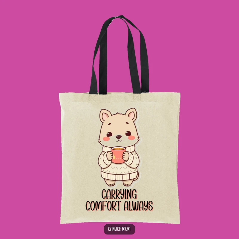 Funny Cozy Sweater Tote Bag - Carry Your Warmth & Smiles!