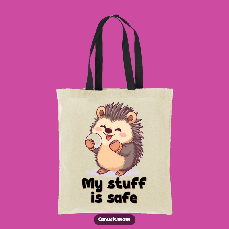 Funny Porcupine Snowball Tote Bag: Carry Your Fun - Perfect Funny Gift